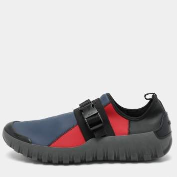 Pre Owned Prada Sport Multicolor Nylon Slip On Sneakers Size 42.5