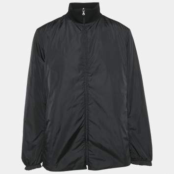 ジャケット・アウター PRADA SPORTS hooded high neck jacket Prada Sport Black Synthetic High Neck Zip-Up Jacket L Prada