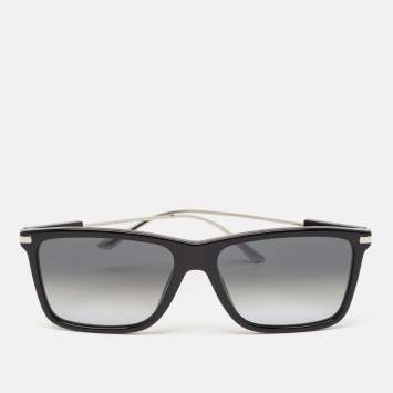 Pre Owned Prada Black Gradient SPR01Z Square Sunglasses