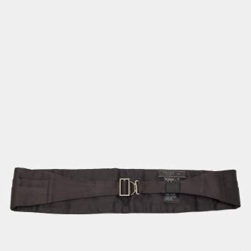 Prada Black Satin Satin Tuxedo Cummerbund