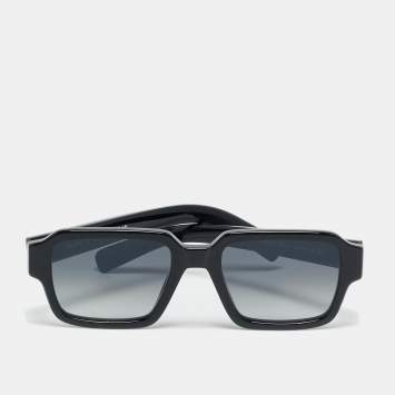 مملوكة مسبقًا Prada Black SPR 02Z Frame Square Sunglasses