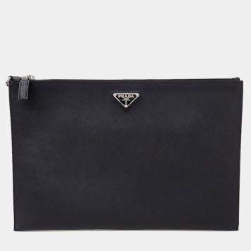 Pre Owned Prada Saffiano Clutch