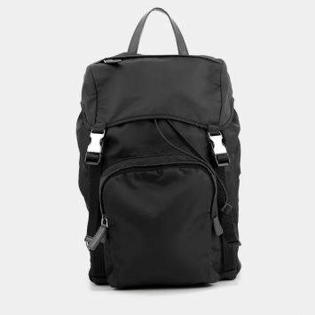 Pre Owned Prada Backpack Black Nylon