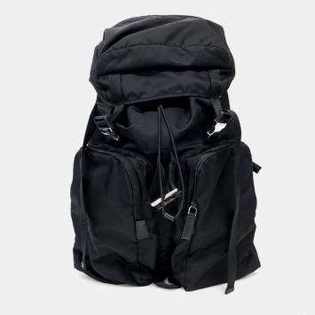 Pre Owned حقيبة ظهر برادا نايلون سوداء