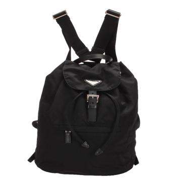 Prada Black Nylon Tessuto Backpack