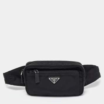 Prada Black Re-Nylon Belt Bag