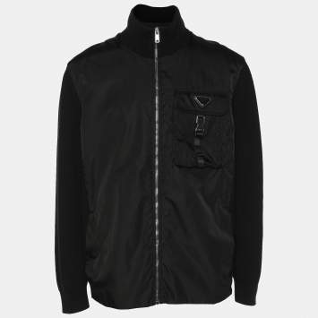 Prada X Adidas Black Re-Nylon Track Jacket XL Prada | TLC