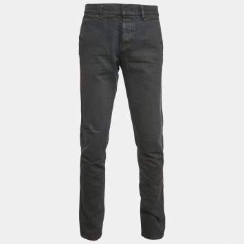 Prada Black Washed Denim Jeans M Waist 33"