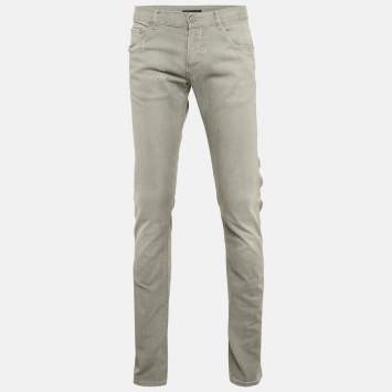 Prada Grey Denim Regular Fit Jeans L Waist 33"