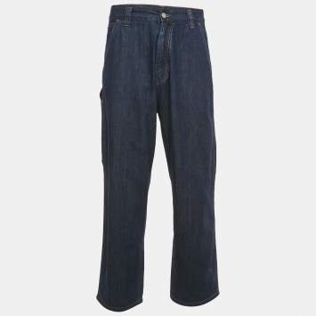 Prada Blue Denim Straight Leg Jeans S Waist 32"