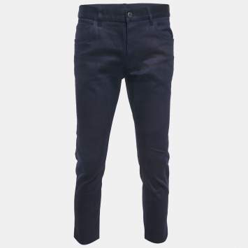 Pre Owned Prada Dark Blue Denim Jeans L Waist 33"