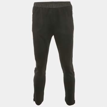 Prada Black Nylon Knit Jogger Pants M