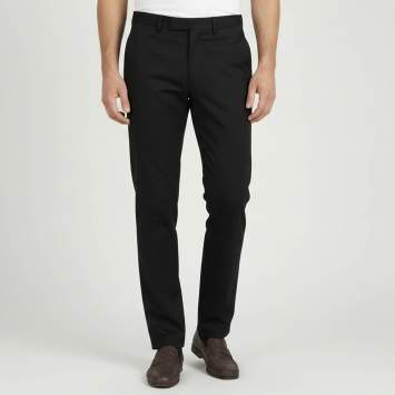 Pre Owned Prada Black Satin Trousers 3XL