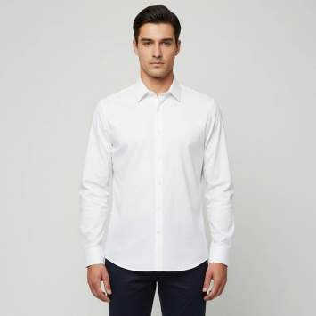 Pre Owned Prada Off White Stretch Poplin Slim Fit Shirt XL