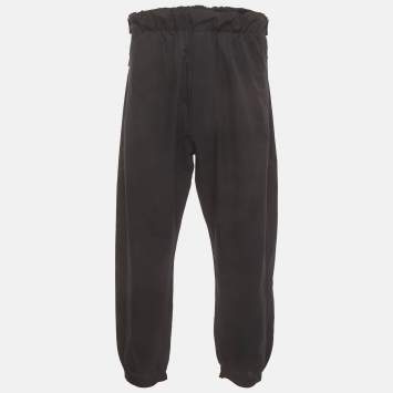Pre Owned Prada Black Syntenic Elasticated Waist Jogger Pants XXXL