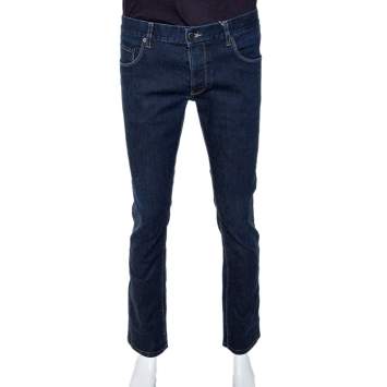 Pre Owned Prada Indigo Denim Tapered Fit Jeans M