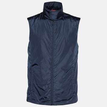 Pre Owned Prada Sport Navy Blue Technical Gilet M