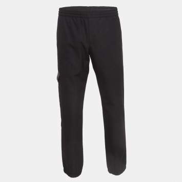 Pre Owned Prada Black Virgin Wool Drawstring Jogger Pants M