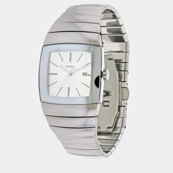 Pre Owned Rado Silver ceramic watch 40 mm