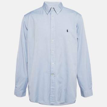 Pre Owned Ralph Lauren Blue Cotton Long Sleeve Shirt XXXL