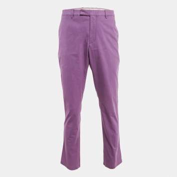 Pre Owned Ralph Lauren Purple Cotton Chino Trousers XXL
