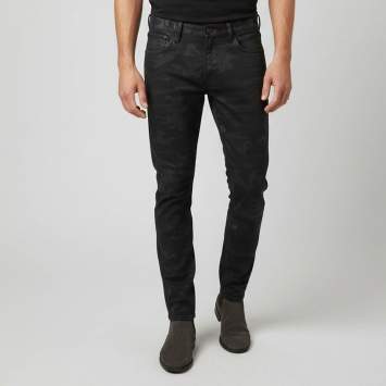 Pre Owned Ralph Lauren Black Printed Denim Slim Fit Jeans M/ Waist 34"