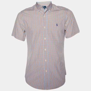 Pre Owned Polo by Ralph Lauren Multicolor Checkered Cotton Half Sleeve Shirt S