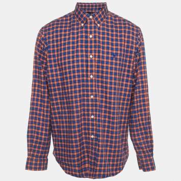 Pre Owned Ralph Lauren Multicolor Cotton Tartan Shirt XL