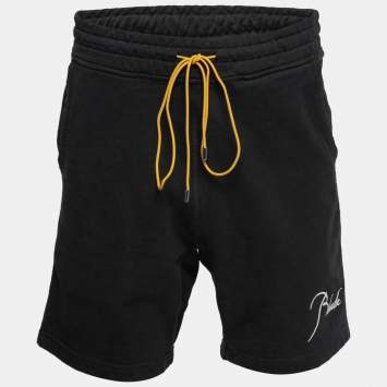 Pre Owned Rhude Black Cotton Shorts M