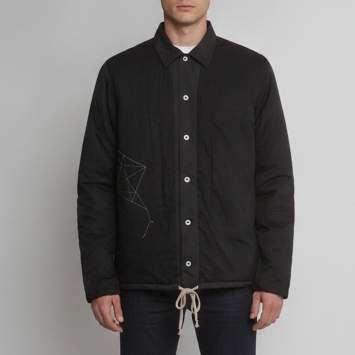Pre Owned Rick Owens Black Synthetic Reversible Jacket XXL