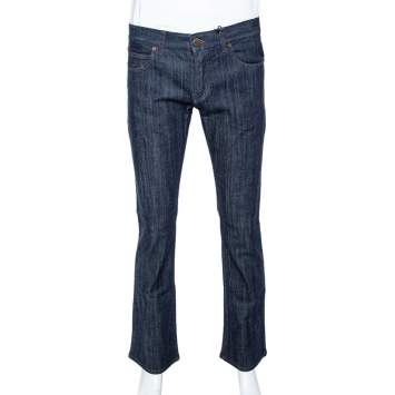 Pre Owned Roberto Cavalli Indigo Light Wash Denim Straight Fit Jeans M 