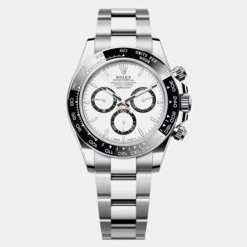 Pre Owned Rolex Daytona 126500LN Panda White Stainless Steel Automatic Men's Wristwatch 40mm