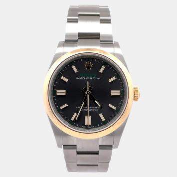 Pre Owned Rolex Oyster Perpetual 126003 Grey Yellow Gold, Stainless Steel Automatic Men's Wristwatch 36mm