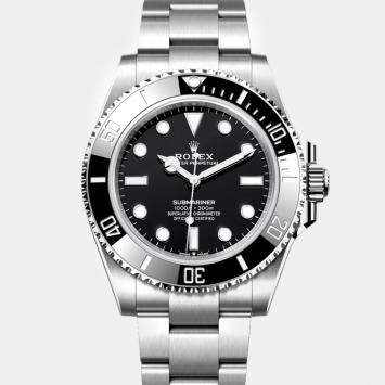 Rolex Black Stainless Steel Submariner Automatic Men's Wristwatch 41 mm
