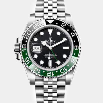 Rolex Black Stainless Steel GMT Master II VTNR Automatic Men's Wristwatch 40 mm