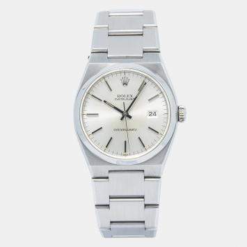 Rolex Datejust 17000 Quartz Silver Stainless Steel Men's Wristwatch 36mm