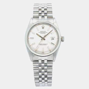Rolex DateJust 1601 Automatic Silver Stainless Steel Men's Wristwatch 36mm