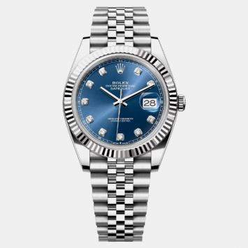 Rolex Datejust 126334 Automatic Blue Stainless Steel Men's Wristwatch 41mm
