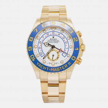 Rolex Yacht-Master II 116688 Automatic White 18k Yellow Gold Men's Wristwatch 44mm