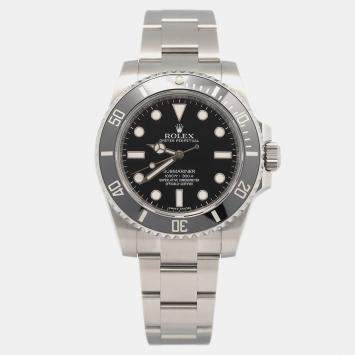 Rolex Submariner 114060 Automatic Black Stainless Steel Men's Wristwatch 40 mm