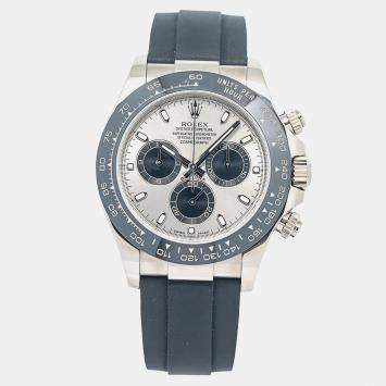 Rolex Daytona 116519LN Automatic Silver 18k White Gold Men's Wristwatch 40 mm