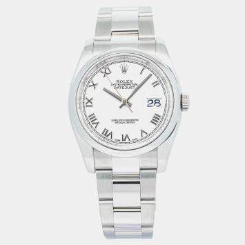Rolex DateJust 116200 Automatic White Stainless Steel Men's Wristwatch 36mm