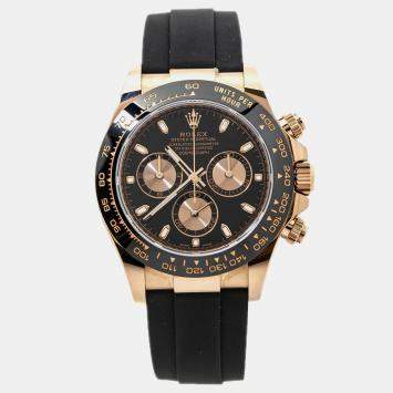 Rolex Cosmograph Daytona 116515LN Black 18k Rose Gold Automatic Men's Wristwatch 40 mm