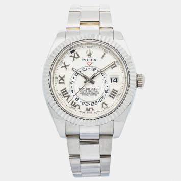Rolex Sky-Dweller 326939 Automatic Ivory 18k White Gold Men's Wristwatch 42 mm