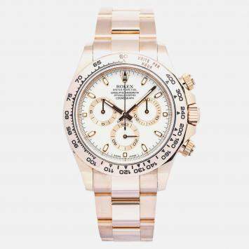 Rolex Cosmograph Daytona 116505 Automatic Ivory 18k Rose Gold Men's Wristwatch 40 mm