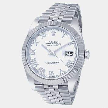 Rolex Datejust 126334 Automatic White Stainless Steel Men's Wristwatch 41 mm