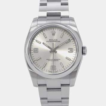 Rolex Oyster Perpetual 116000 Automatic Silver Stainless Steel Men's Wristwatch 36 mm