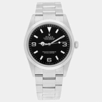 Rolex Explorer 114270 Automatic Black Stainless Steel Men's Wristwatch 36 mm