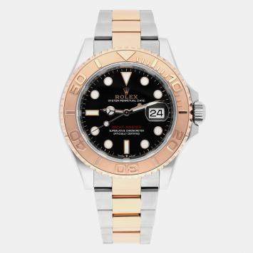 Rolex Yacht-Master 126621 Automatic Black 18k Rose Gold Stainless Steel Men's Wristwatch 40 mm