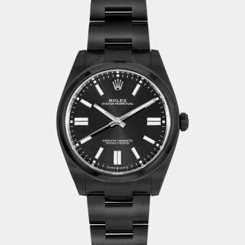 Rolex Oyster Perpetual 114300 Automatic Black Stainless Steel Men's Wristwatch 39 mm
